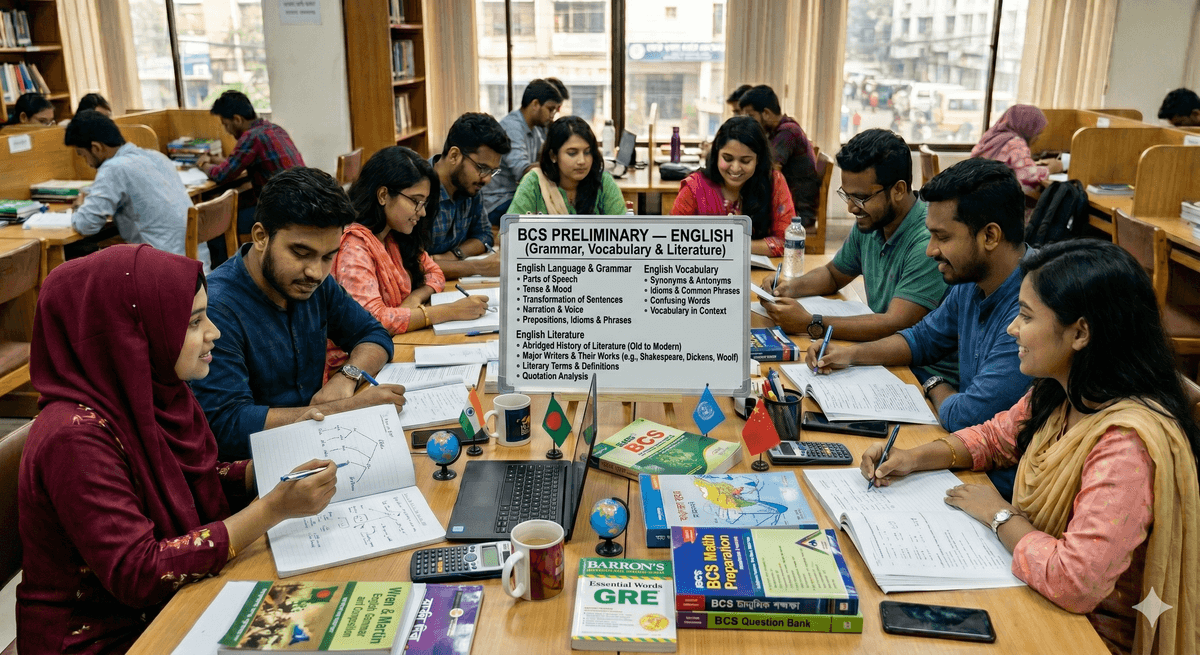 BCS Preliminary — English (Grammar, Vocabulary & Literature)