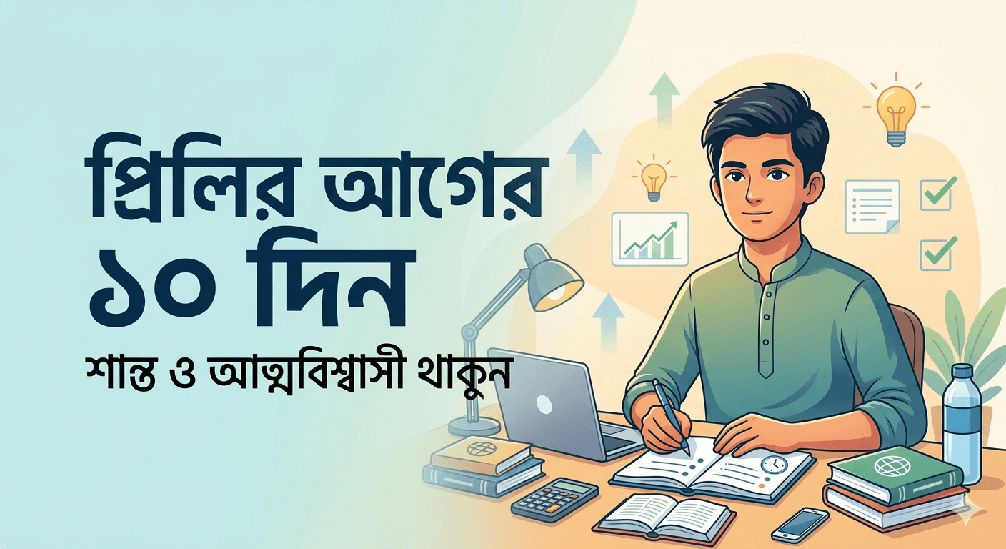 প্রিলির আগের ১০ দিন: শেষ মুহূর্তে নিজেকে কীভাবে সামলাবেন