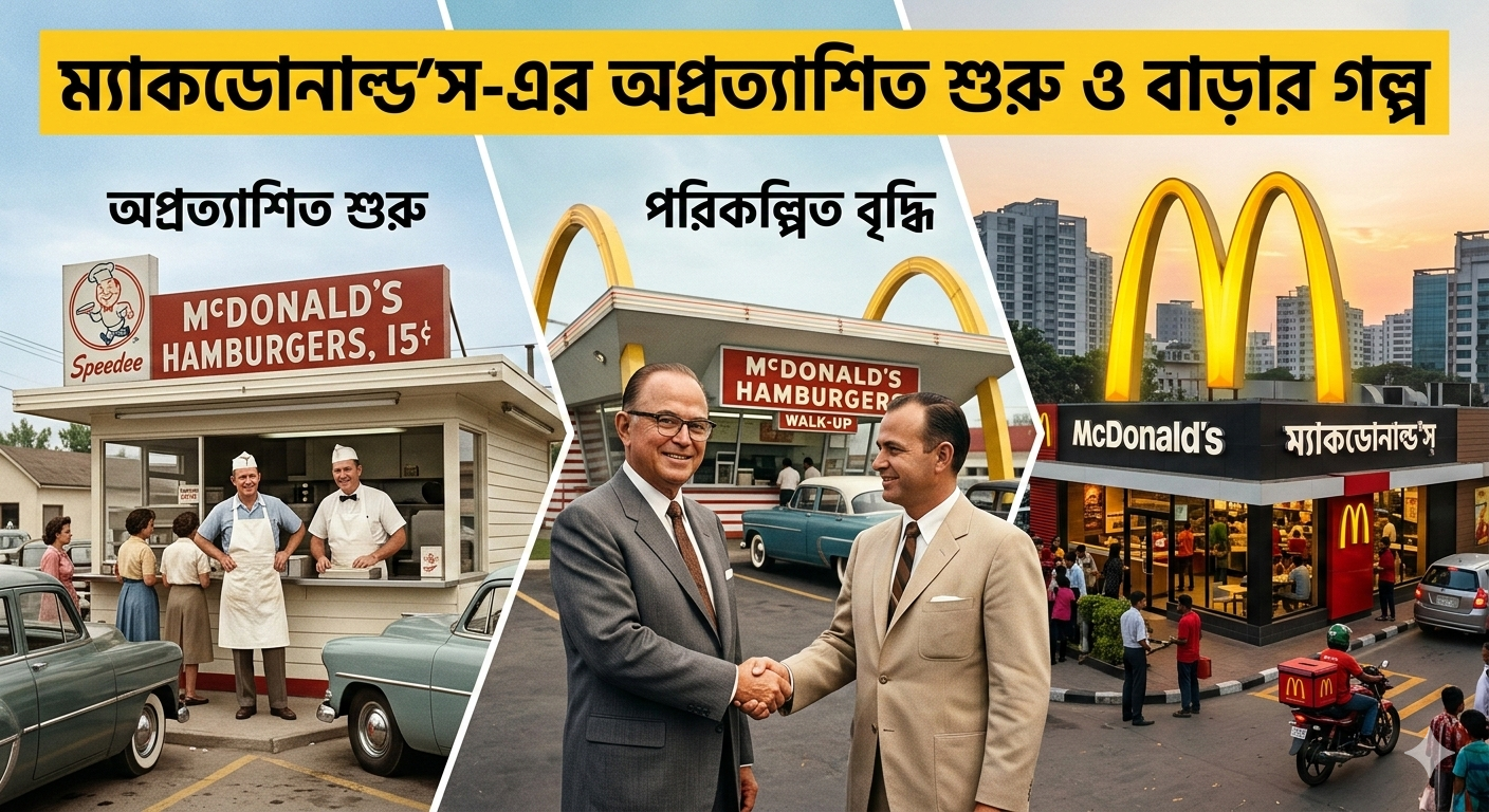 McDonald’s-এর অপ্রত্যাশিত শুরু ও বাড়ার গল্প