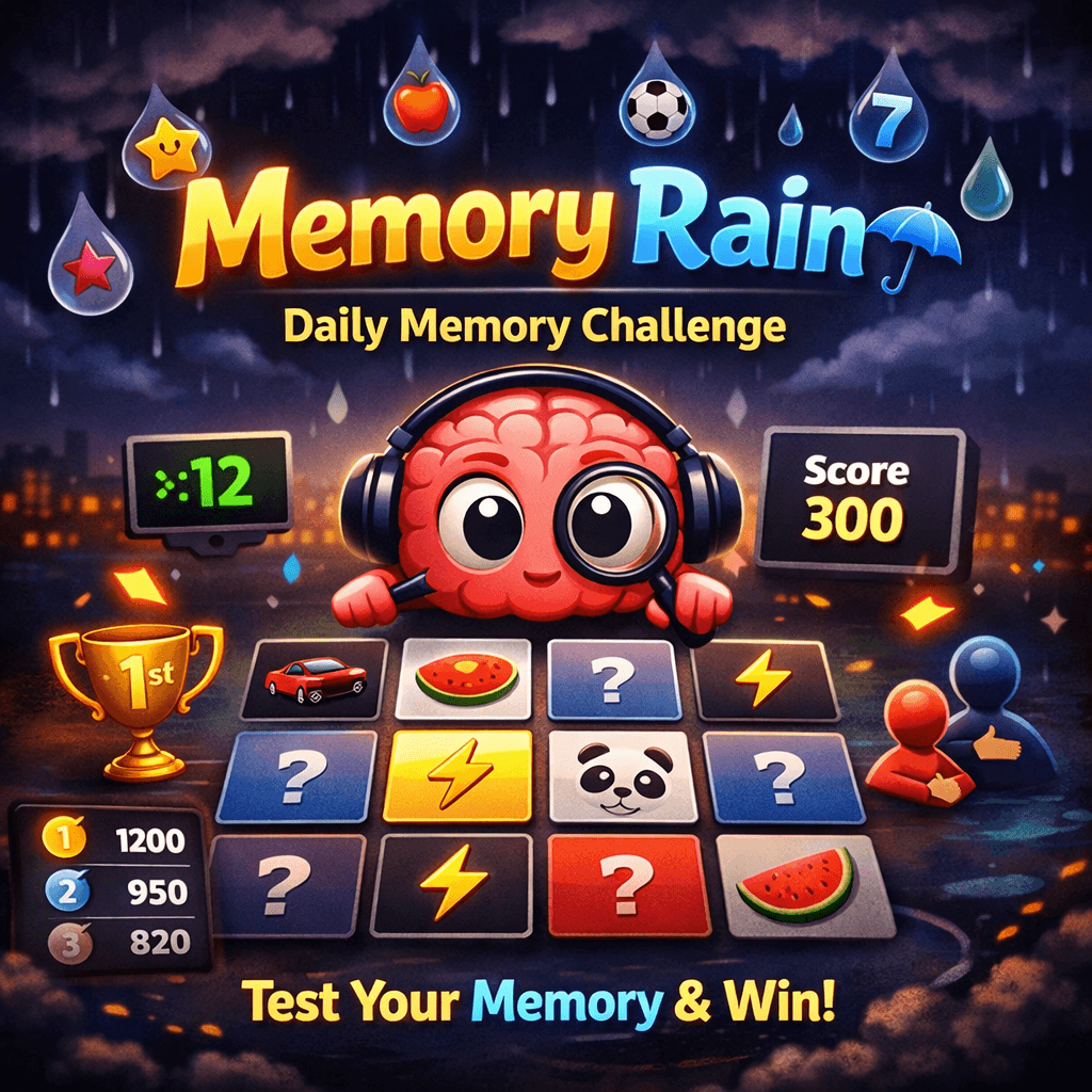 Memory Rain ☔️ – Daily Memory Game