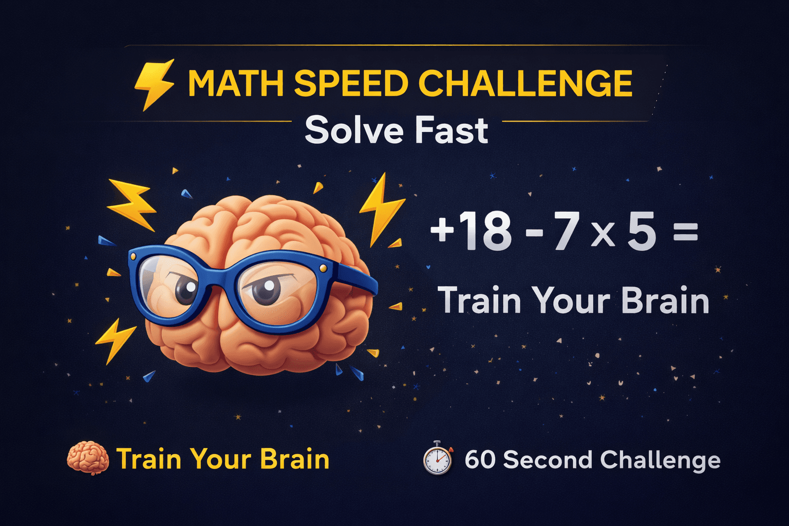Daily Math Speed Challenge – Test Your Brain Speed