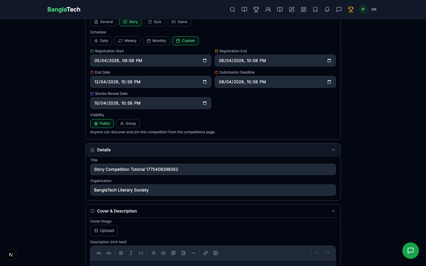 Judge submissions list